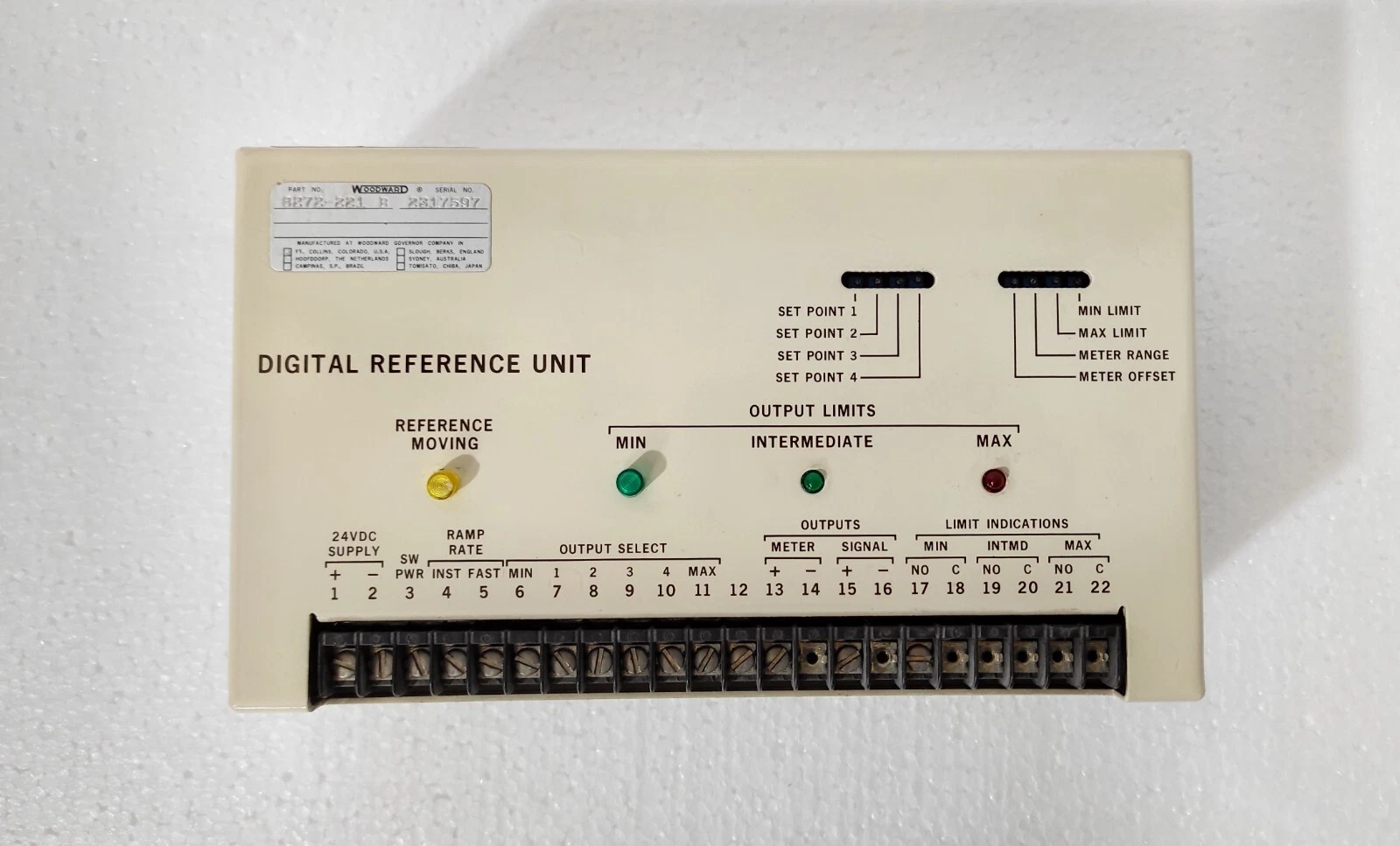 Woodward 8272-221 Digital Reference Unit 8272 221